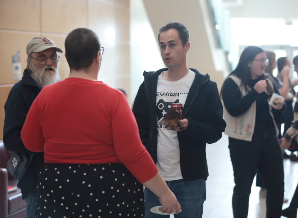 People discussing in group